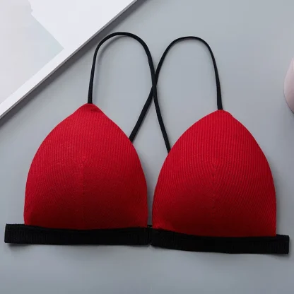 Triangle Bra with Criss Cross Back Strap - Image 5
