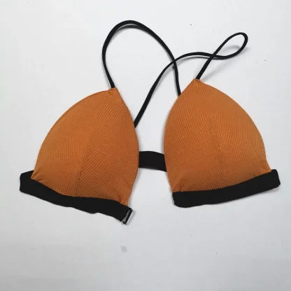 Triangle Bra with Criss Cross Back Strap - Image 9