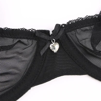 Ultra Thin Push Up Bra with Sheer Mesh - Image 5
