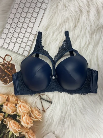 Chic Lace Push Up Bra with Underwire - Image 14