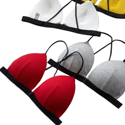 Triangle Bra with Criss Cross Back Strap - Image 2