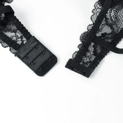 Chic Sheer Lace Bra with Adjustable Strap - Image 6