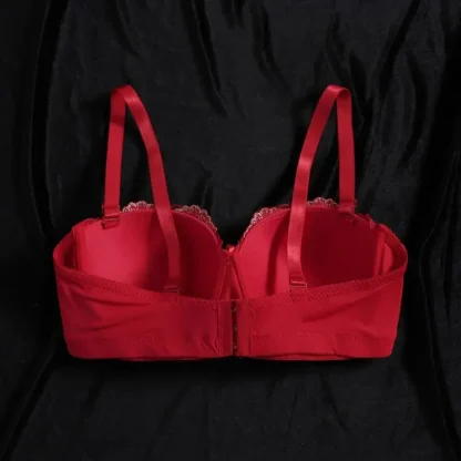 Chic Push Up Bra with Embroidered Floral - Image 2