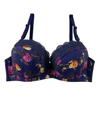 Underwire Push Up Bra with Floral Design - Image 7