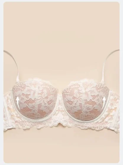 Seductive Push Up Bra with Floral Lace - Image 13