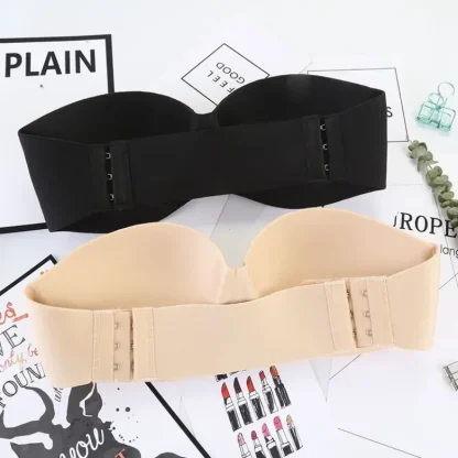 Simple Seamless Bra with Transparent Strap - Image 4