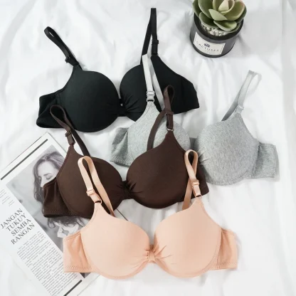 Adjustable Push Up Bra with Bow Design - Image 3