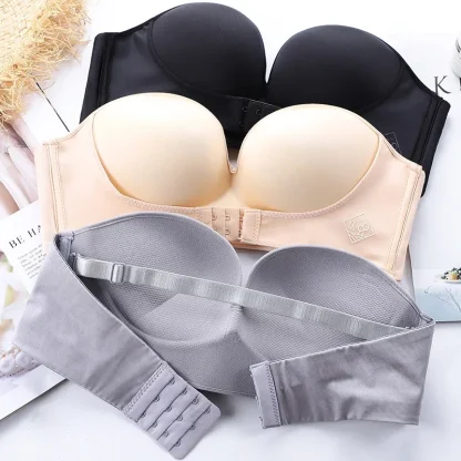 Strapless Push Up Bra wih Hook Front - Image 3