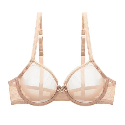 Ultra Thin Push Up Bra with Sheer Mesh - Image 9