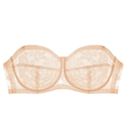 Sexy Push Up Bra with Sheer Lace - Image 5