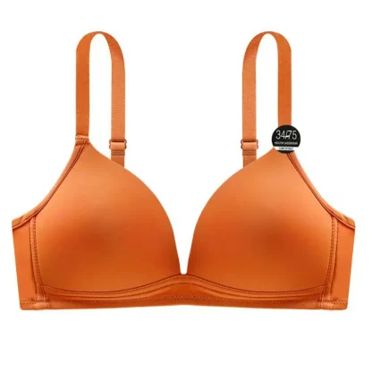 Simple Bra with Deep V-neck Design