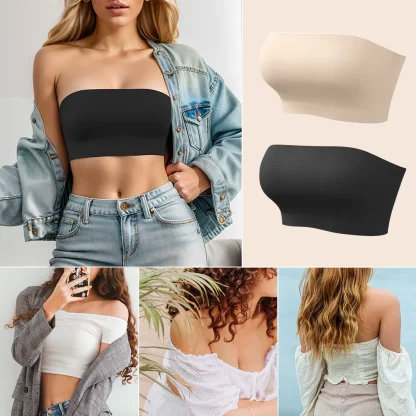 Non-Slip Seamless Bra with Strapless - Image 4
