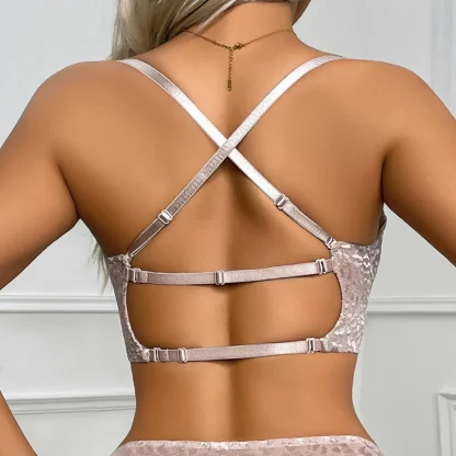 Breathable Push Up Bra with Deep Plunge - Image 5