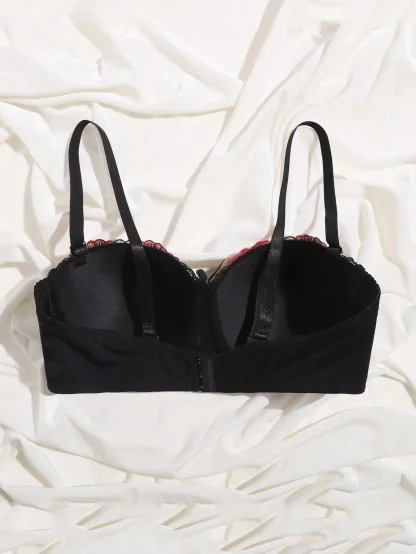 Chic Push Up Bra with Embroidered Floral - Image 7