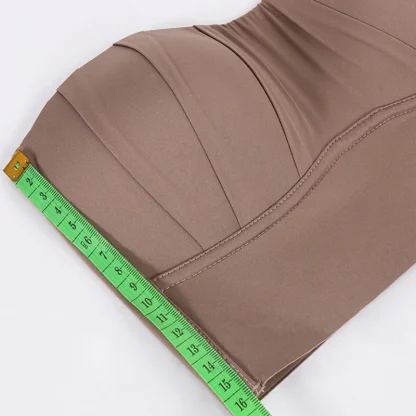 Elegant Strapless Bra with Pleated Design - Image 4