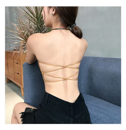 Non-Slip Bra with Strappy Back Design - Image 4