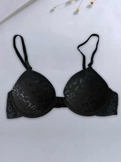 Underwire Push Up Bra with Front Closure - Image 6