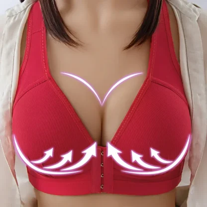 Wire Free Push Up Bra with V-neckline - Image 7