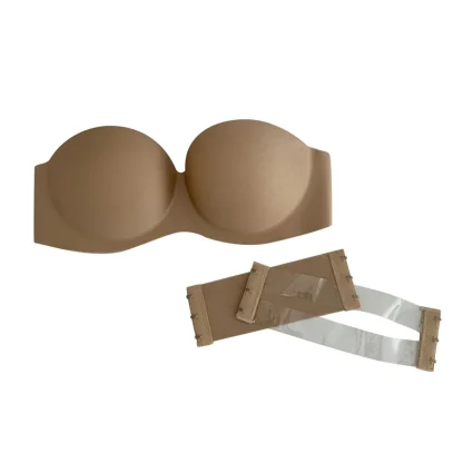 Strapless Non-Slip Bra with Solid Color
