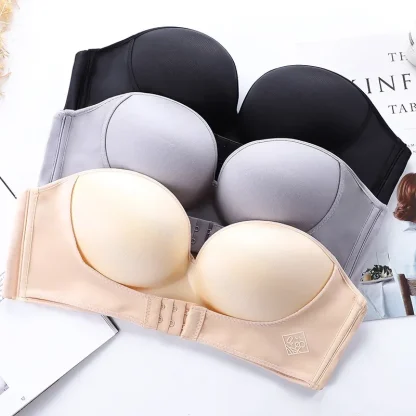 Strapless Push Up Bra wih Hook Front - Image 2