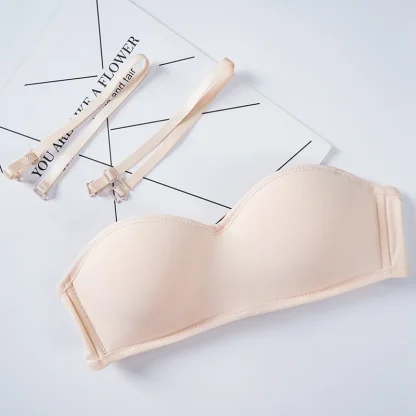 Detachable Strap Bra with Sweetheart Neckline - Image 11