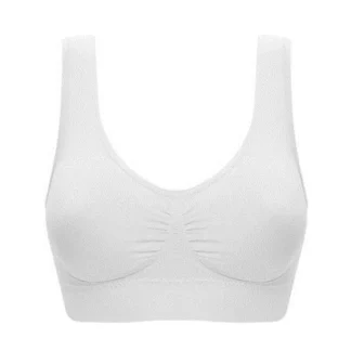Simple Plain Wireless Bra for Sports