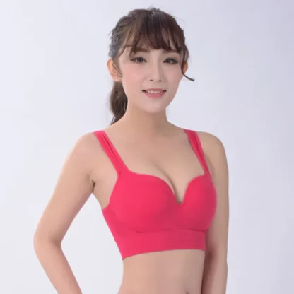 Seamless Sports Bra with Solid Color