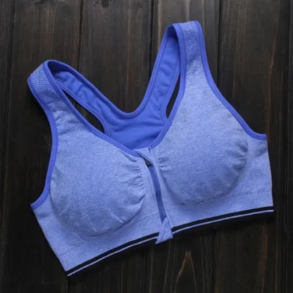 Wirefree Sports Bra with Front Zipper - Image 2