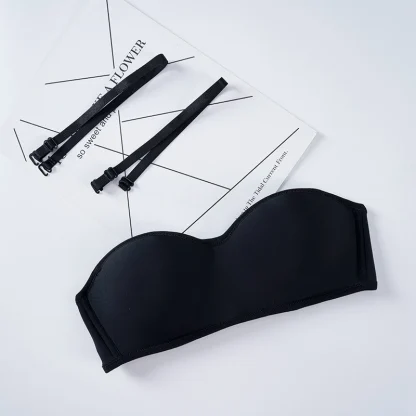 Detachable Strap Bra with Sweetheart Neckline - Image 12