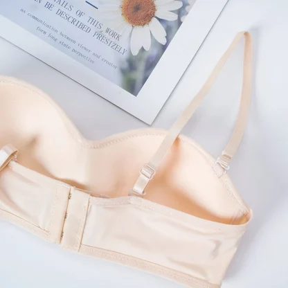 Detachable Strap Bra with Sweetheart Neckline - Image 5