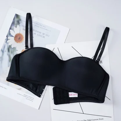 Detachable Strap Bra with Sweetheart Neckline - Image 7