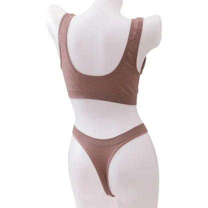 Comfy Plain Sports Bra without Pad - Image 4